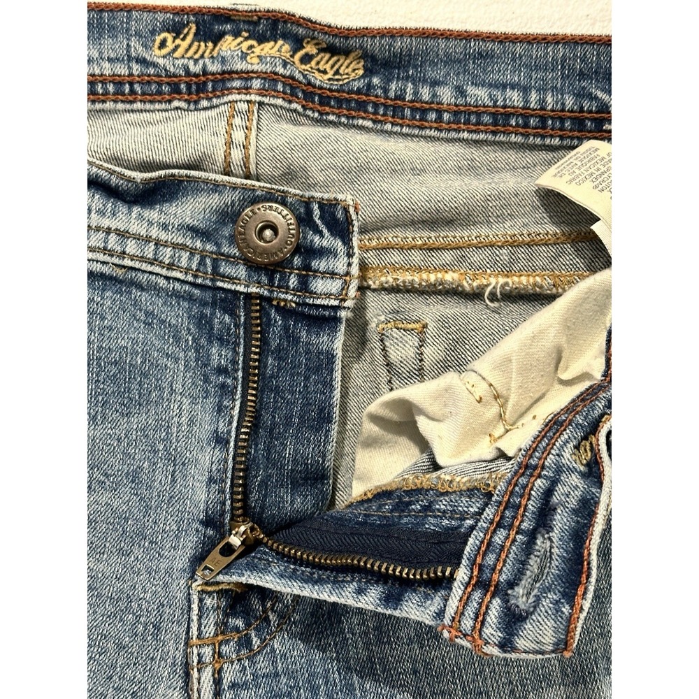American Eagle Vintage Y2K Jeans Stretch Skinny Flare Sz 6 Regular 31.5" Inseam - Picture 7 of 16